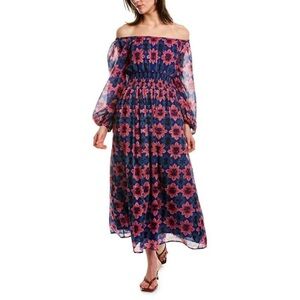 Tuckernuck Banjanan Daffodil Shibori Clamp Midi Dress XS